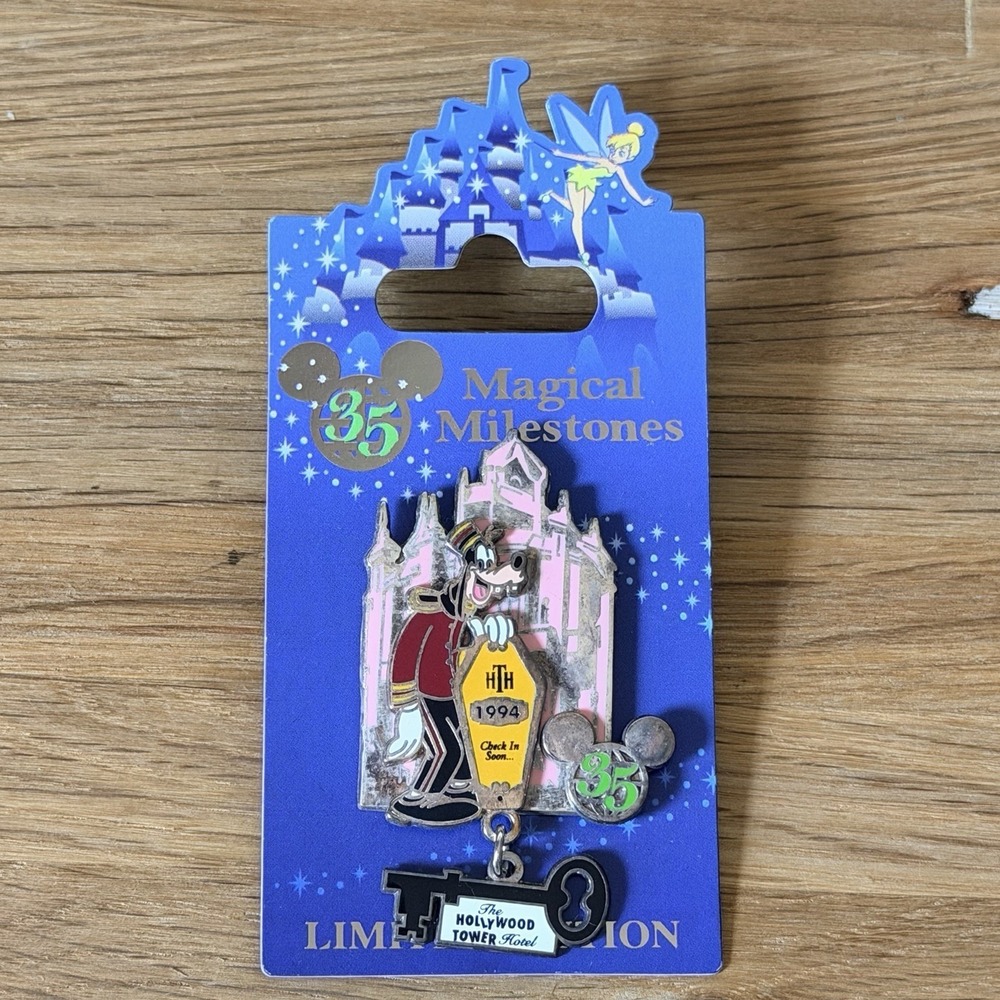 Disney Pin Bellhop Goofy Tower of Terror 35 Magical Milestones 2006 LE 2500